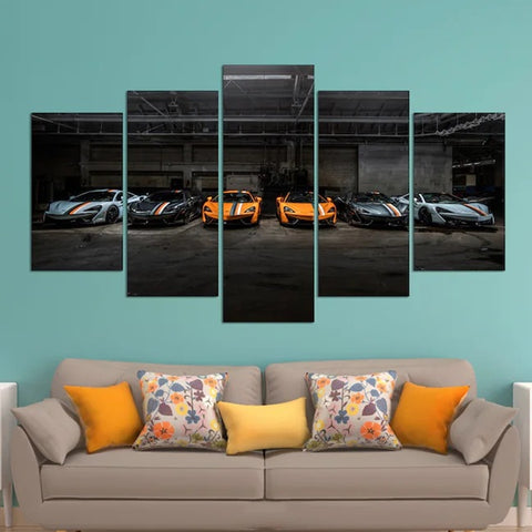 Mclaren Collection Sports Car Wall Art Canvas Printing Decor