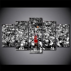 Michael Jordan Basketball Winning Goal Wall Art Decor