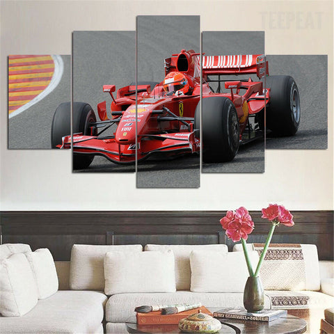 Michael Schumacher F1 Ferrari Wall Art Canvas Printing Decor