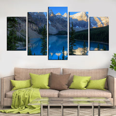 Moraine Lake - Alberta Canada Wall Art Canvas Printing Decor