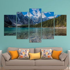 Moraine Lake in Banff National Park Wall Art Canvas Printing Decor