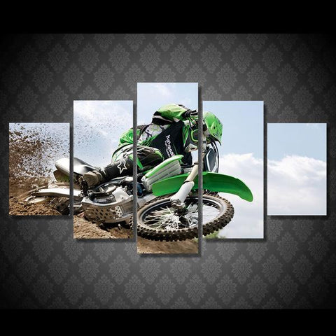 Motocross Supercross Motorcycle Wall Art Decor Canvas Printing