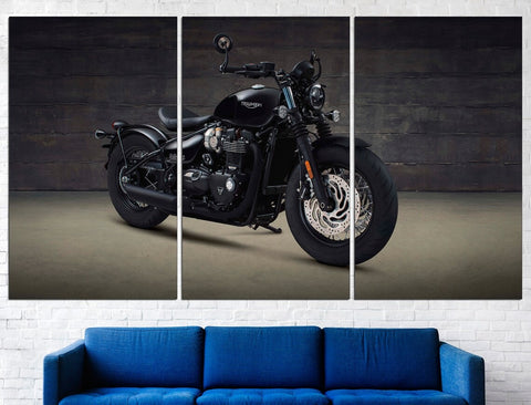 Motorcycle Motorbike Ride Classic Wall Art Canvas Printing Decor