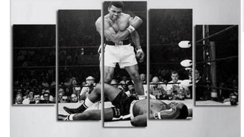 Muhammad Ali Knockout Boxing Cassius Clay Wall Art Canvas Printing Decor