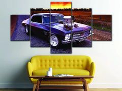 Muscle Vintage Car Wall Art Canvas Printing Decor