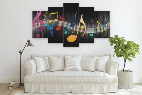 Musical Notes Music Lovers Wall Art Canvas Printing Decor