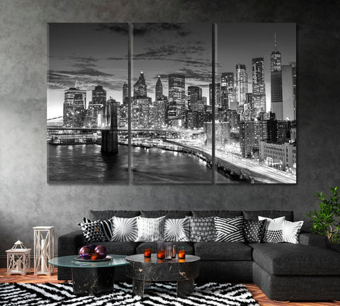 New York City Skyline Wall Art Canvas Printing Decor