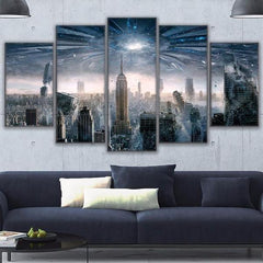 New York In A Movie Scene Wall Art Canvas Printing Decor