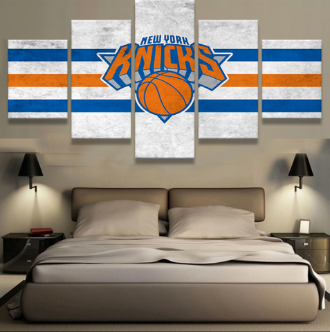 New York Knicks Wall Art Canvas Printing - 5 Panels