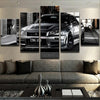 Image of Nissan Skyline Car Black-White Wall Art Canvas Printing Decor