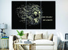 Image of No Fears No Limits Lion Inspirational Wall Art Canvas Printing Decor