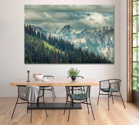 North Cascade Range Fine Wall Art Decor Canvas Printing-1Panel