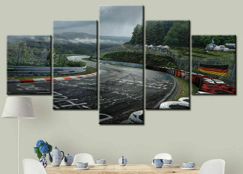 Nurburgring Rally Road Sports Car Track Wall Art Canvas Printing Decor