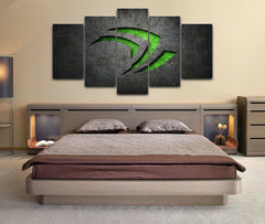 Nvidia Gaming Room Wall Art Canvas Printing Decor