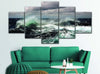 Image of Ocean Storm Wave Wall Art Canvas Printing Decor