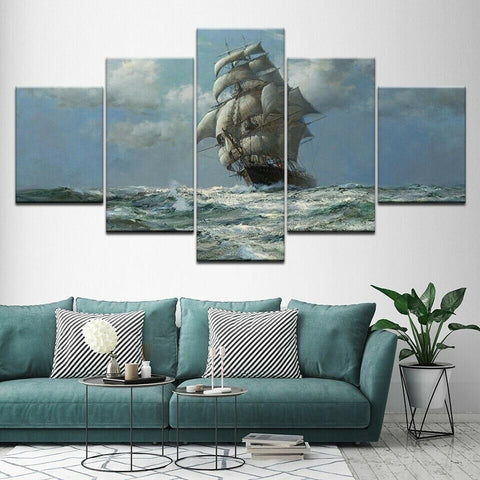 Old Sailing Ship Wall Art Canvas Printing Decor