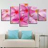 Image of Pink Frangipani Flower Wall Art Canvas Printing Decor