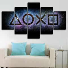 Playstation Console Gaming Arena Wall Art Canvas Printing Decor