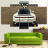 Image of Porsche 911 White GT Luxury Sports Car Wall Art Canvas Printing Decor