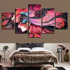 Psychedelic Lioness Wall Art Canvas Printing Decor