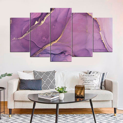 Purple Marble abstract Wall Art Canvas Printing Decor