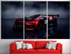Image of Red Citroen Rally Car Classic Wall Art Canvas Printing Decor