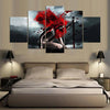 Image of Red Hair Girl Wall Art Canvas Printing Decor