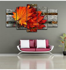 Red Maple Leaf Wall Art Canvas Printing Decor
