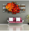 Image of Red Maple Leaf Wall Art Canvas Printing Decor