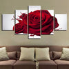 Image of Red Rose Flower Wall Art Canvas Printing Decor