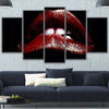 Image of Rocky Horror Show Red Lip Biting Wall Art Canvas Printing Decor