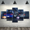 Image of SUPRA vs GTR R34 Sports Car Race Wall Art Canvas Printing Decor