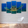 Image of Sea Turtle Under Water Wall Art Canvas Printing Decor