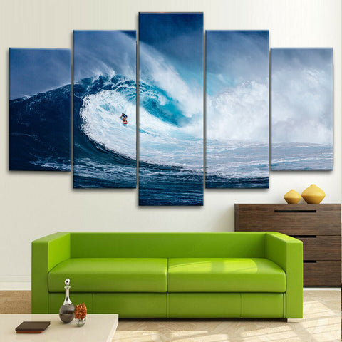 Sea Wave Surfing Seascape Wall Art Canvas Printing Decor