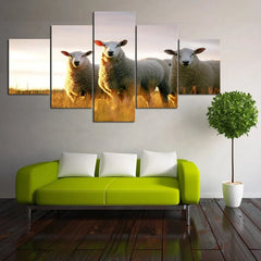 Sheep Farm Animals Wall Art Canvas Printing Decor