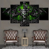 Image of Skull Dragon Evil Wall Art Canvas Printing Decor