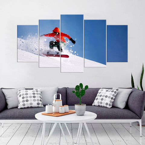 Snowboarding Winter Sports Wall Art Canvas Printing Decor