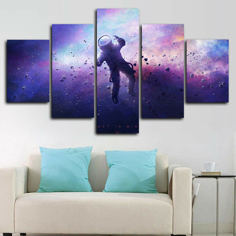 Space Astronaut Galaxy Stars Universe Wall Art Canvas Printing Decor