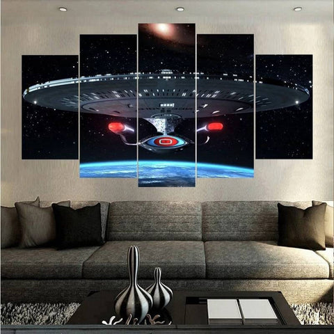 Spaceship Wall Art Canvas Printing Decor