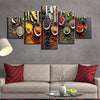 Image of Spices Ingredient Kitchen Restaurant Wall Art Canvas Printing Decor