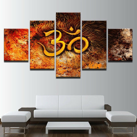 Spiritual OM Symbol The Sacred Sound Wall Art Canvas Printing Decor