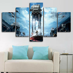 Star Wars AT-AT Walker Battlefront Wall Art Canvas Printing Decor
