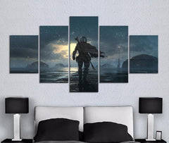 Star Wars Mandalorian Wall Art Canvas Printing Decor