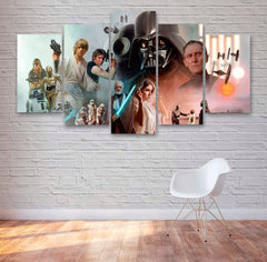 Star Wars Medley Movie Wall Art Canvas Printing Decor