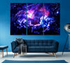 Image of Starry Purple Galaxy Space Wall Art Canvas Printing Decor-3Panels