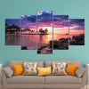 Image of Stunning Tropical Beach Sunset Wall Art Canvas Printing Decor