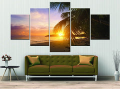 Sunshine Caribbean Beach Wall Art Canvas Printing Decor