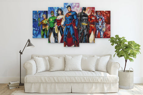 Super Heroes Justice League Dc Comics Wall Art Canvas Printing Decor