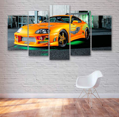 Supra Fast And Furious Style Car Wall Art Canvas Printing Decor