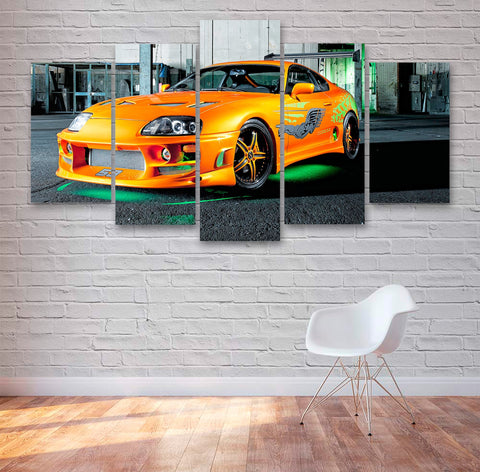 Supra Fast And Furious Style Car Wall Art Canvas Printing Decor